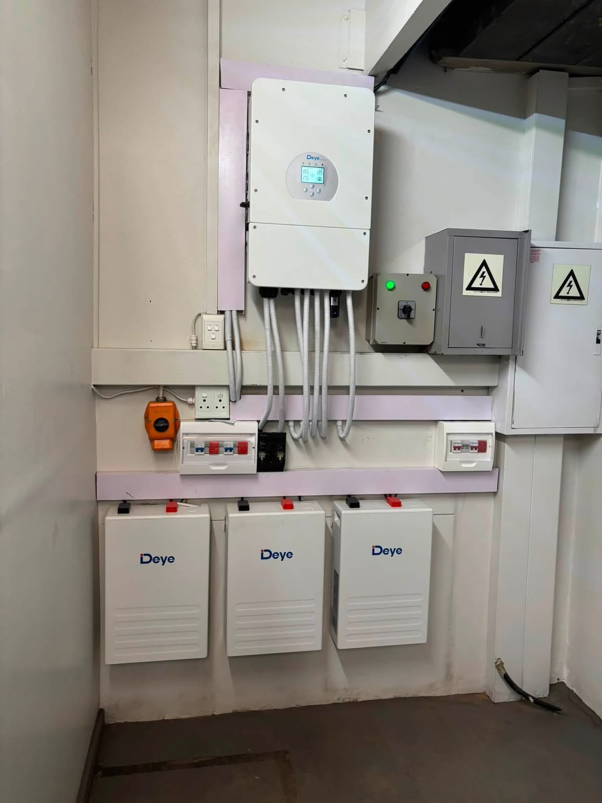 Deye Inverter with Three-Battery Backup — Solgenix Solutions installation